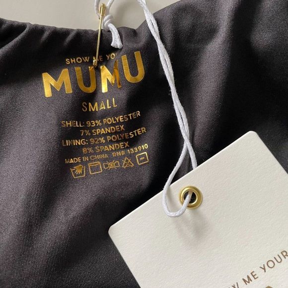 NWT Show Me Your Mumu The Scrunch One Piece Black Swimsuit Sz Small - Picture 9 of 10